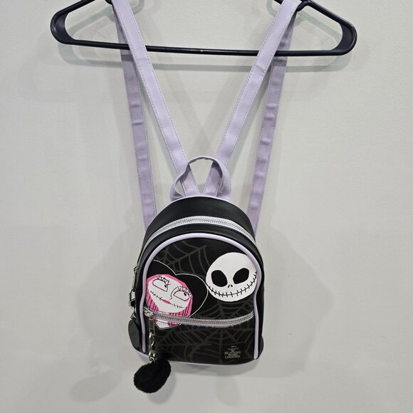 *DISNEY* The Nightmare Before Christmas Mini Backpack Bag w/ID Wallet+2 Charms - Picture 1 of 13